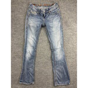 Rock Revival Ashley Boot Jeans Womens 27 Med Wash Low Rise Bootcut 27x31.5